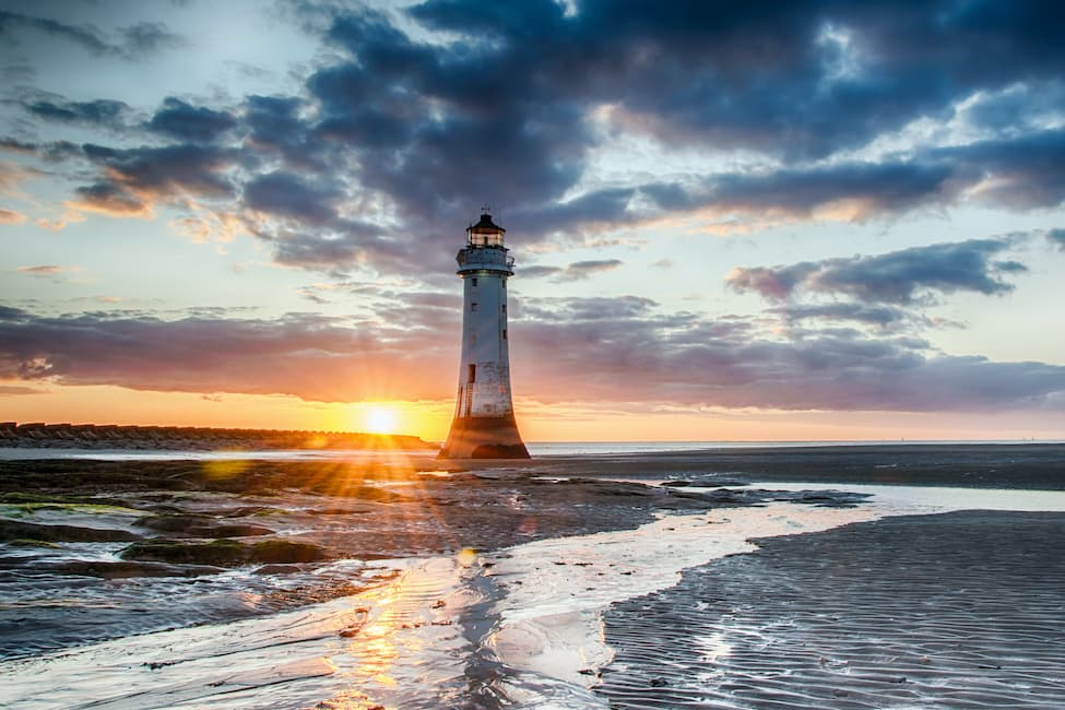 Lighthose at sunset