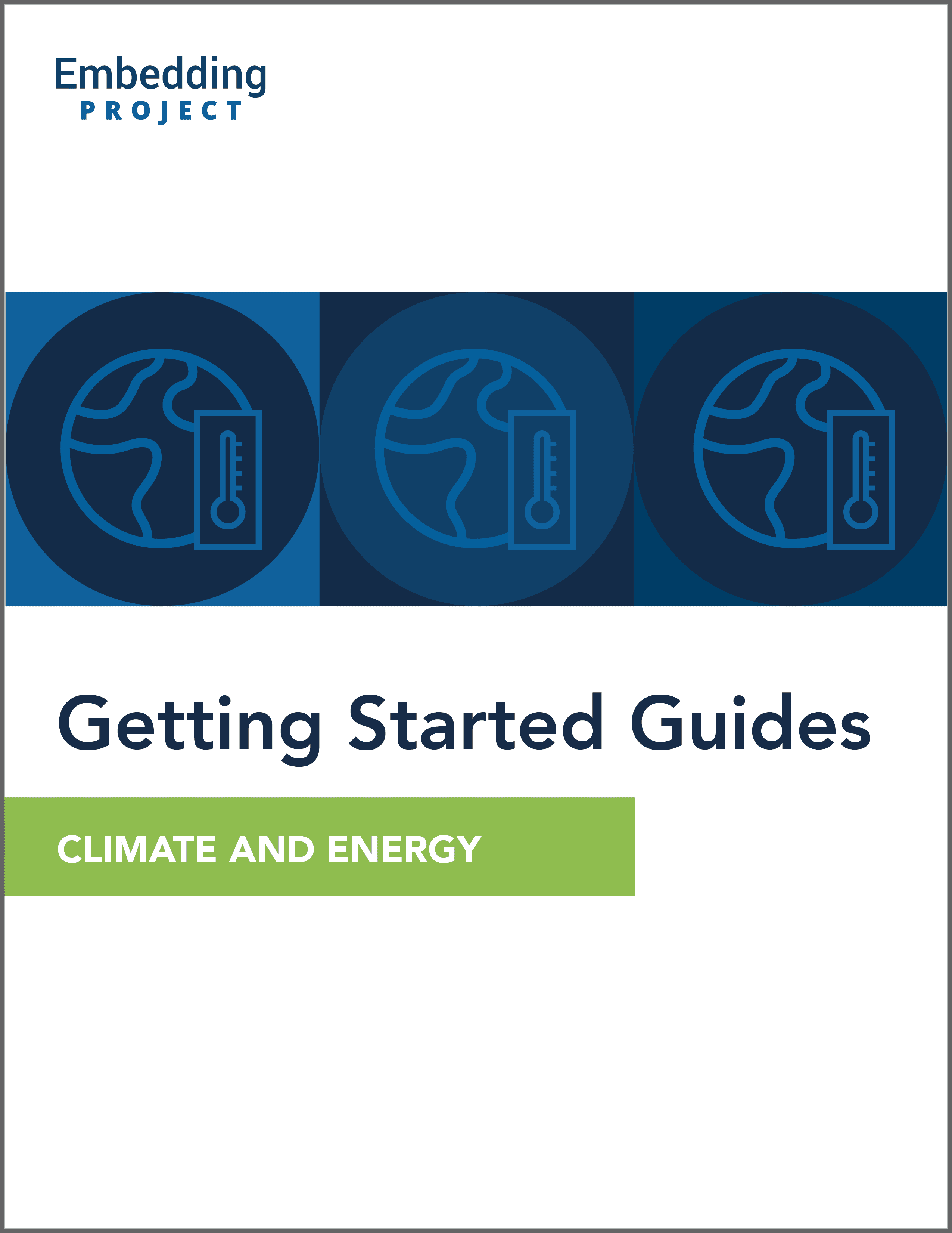 Climate and energy series cover