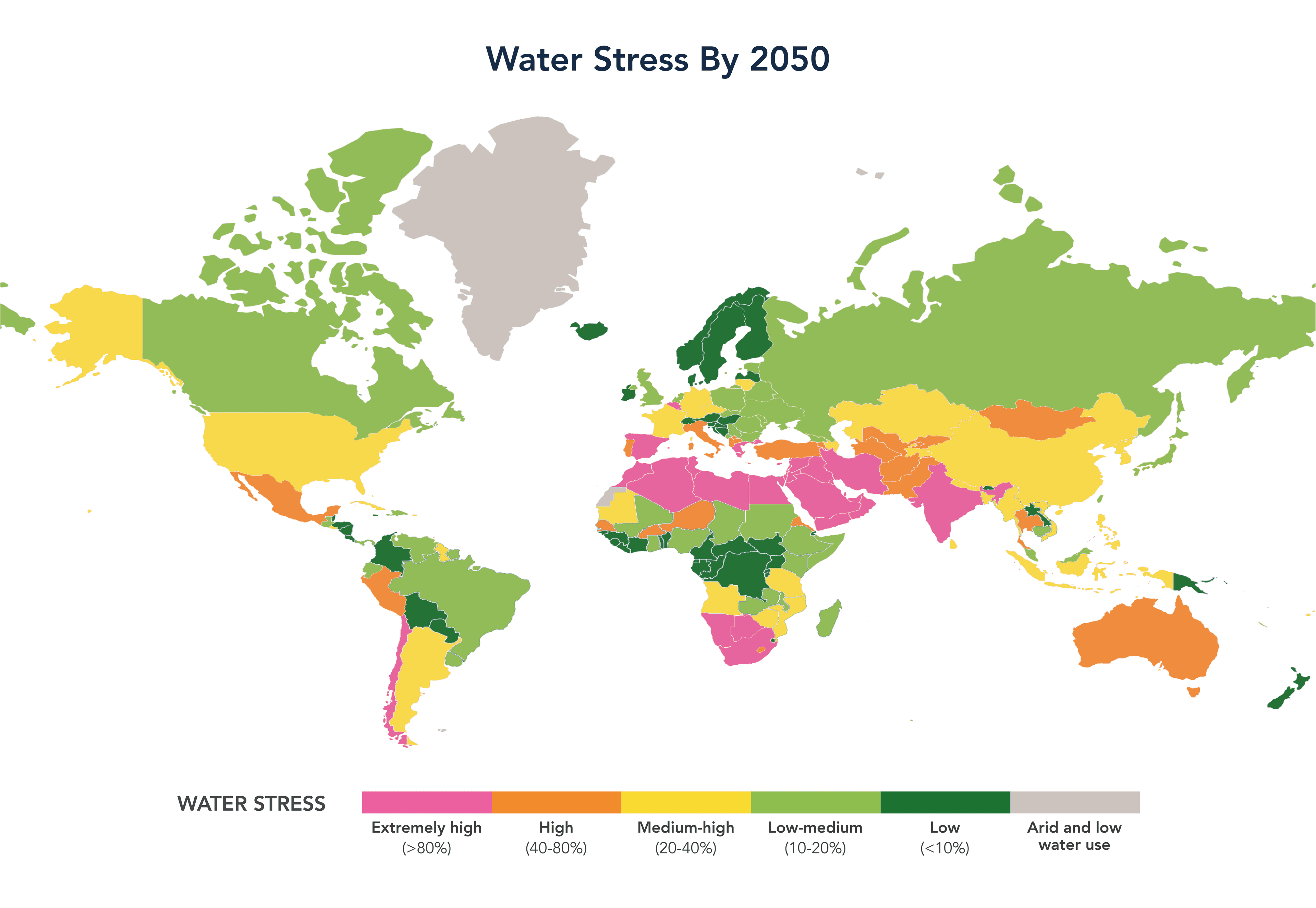 Water Stress by 2050